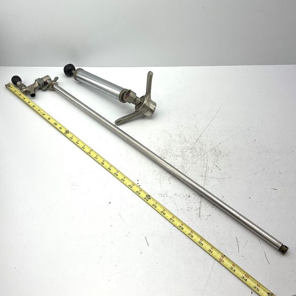 VTG Beer Hand Pump Single Tapper Keg Drum & Barrel Bar Tavern Standard Faucet - Picture 13 of 14